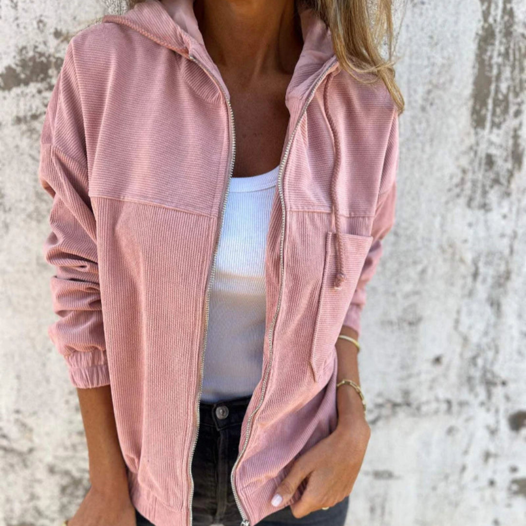Grina™ | Cordjacke mit Kapuze