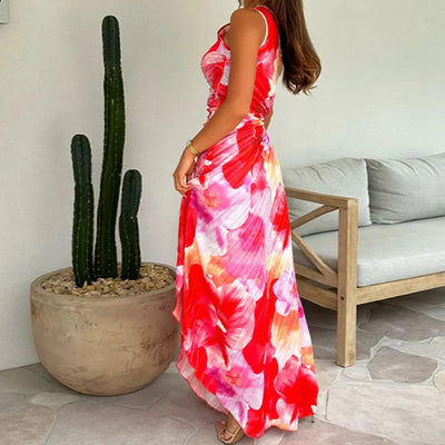 Itavica™ | Elegantes, langes, einseitiges Kleid