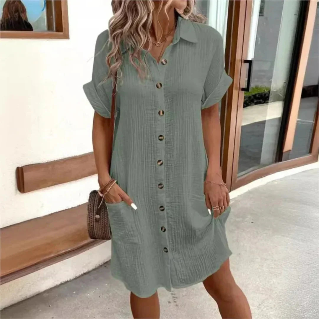Ferossa™ | Sommerkleid mit Kragen