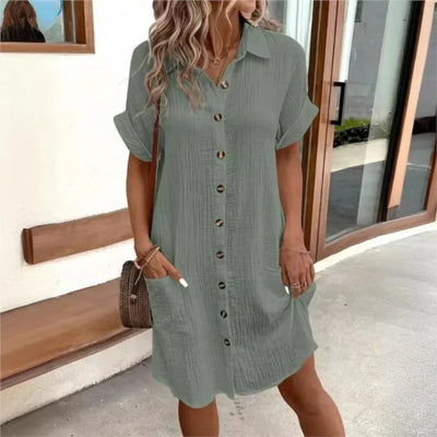 Ferossa™ | Sommerkleid mit Kragen